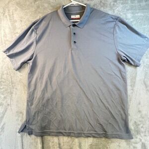 Grand Slam Performance Mens XL Gray Golf Polo Shirt Recycled Poly‎ Golfcore
